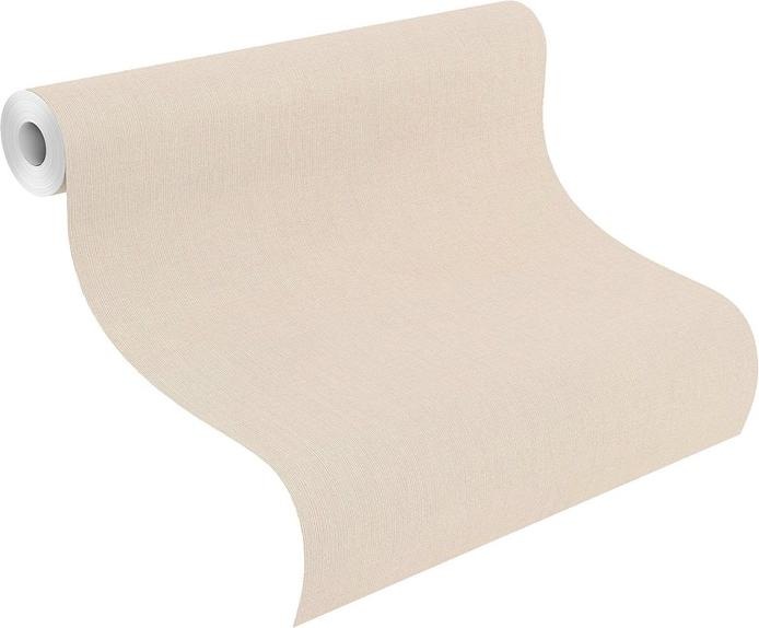 Rasch Vliesbehang 484526 Florentine III effen linnen crème (10 x 10 cm)