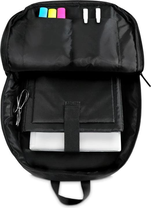 Produktbild Land NS-KLB200311-A Notebooktasche 39,6 cm (15,6') Backpack Schwarz, Weiss (25 l)