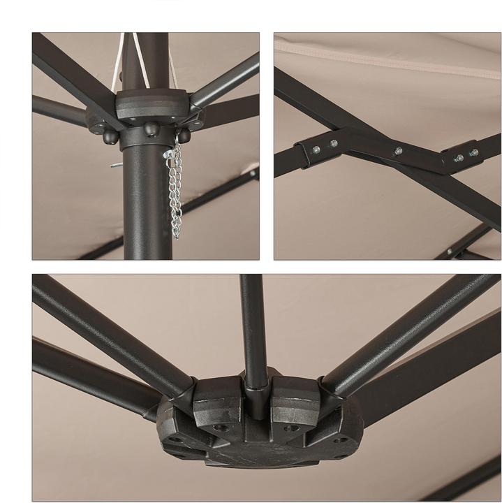 Image du produit Relaxdays Parasol double (2.70 m)