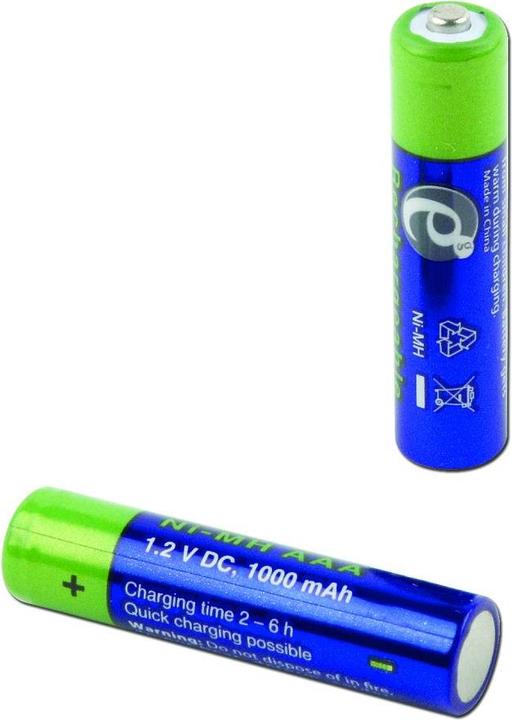 Actual product image Energenie EG-BA-AAA10-01 Household Rechargeable Battery Nickel Metal Hydride (NiMH) (2 pcs., AAA, 1000 mAh)