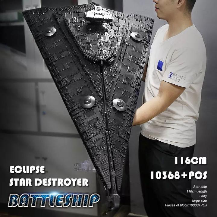 Actual product image Mould King battleship Eclipse