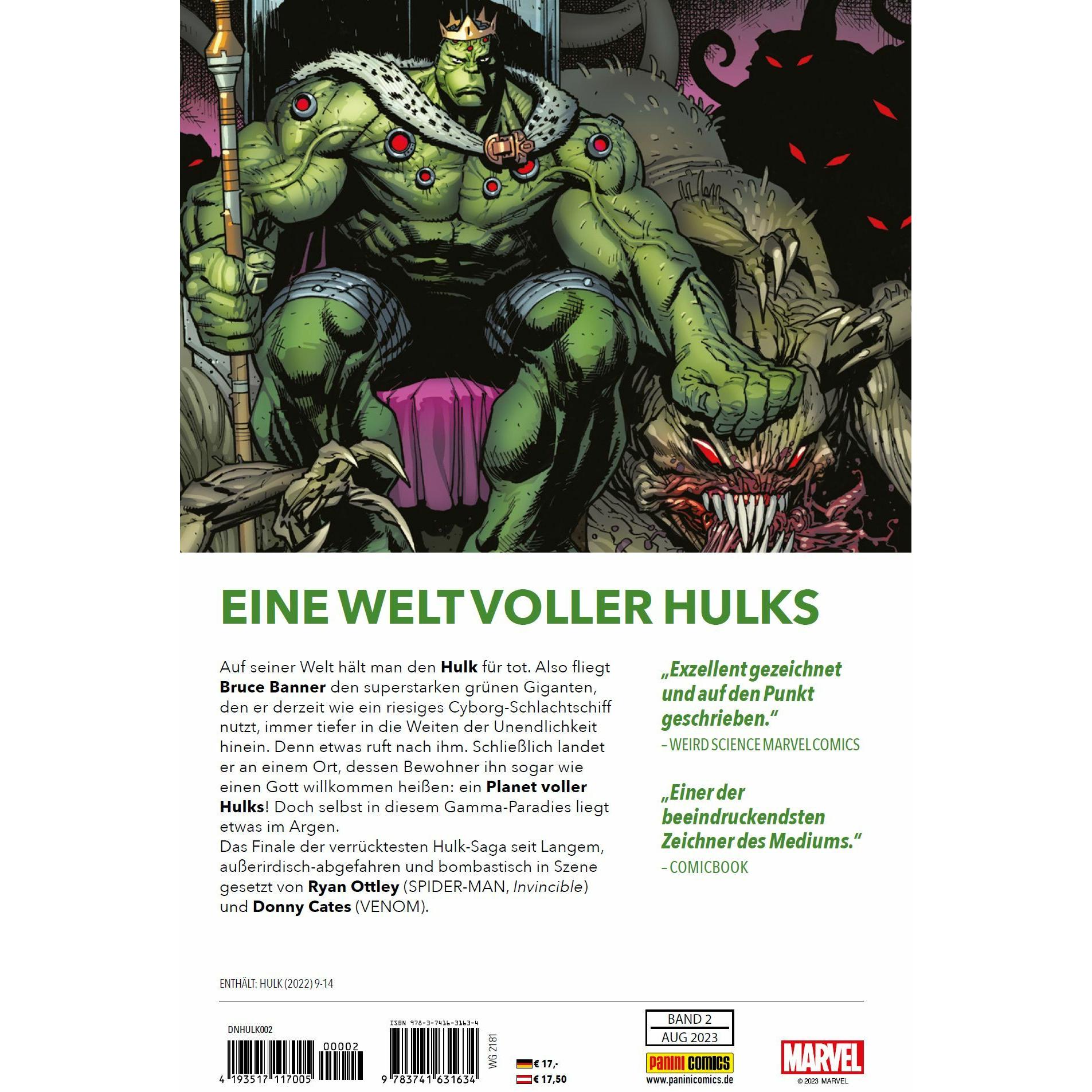 Thumbnail - Hulk - Neustart, Belletristik von Donny Cates, Ryan Ottley
