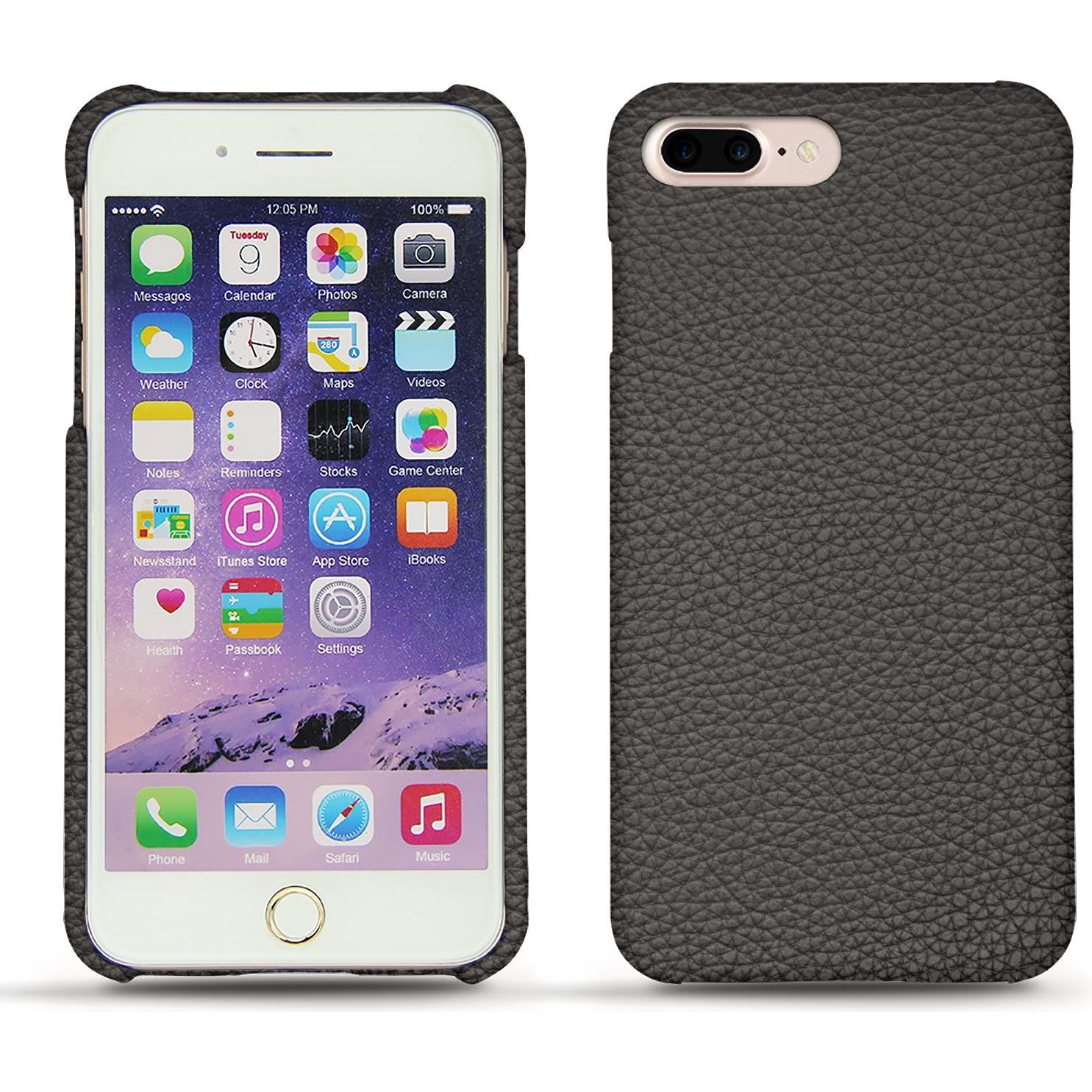 Noreve Lederschutzhülle (Apple iPhone 7 Plus), Smartphone Hülle, Grau