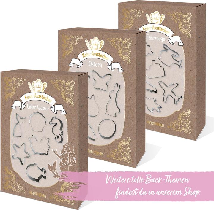 Actual product image Papierdrachen 6 Keks-Ausstecher Fahrzeuge