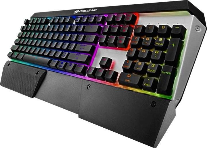 Actual product image Cougar Attack X3 RGB Gaming Keyboard, MX Red, DE Layout (DE, Cable)