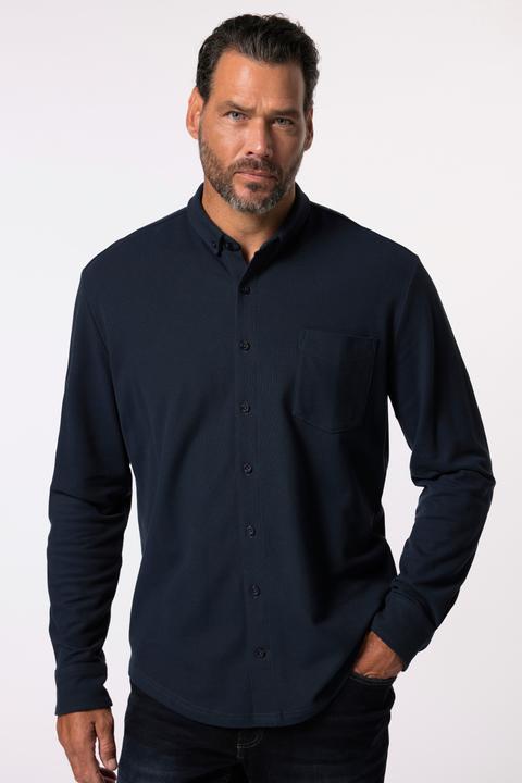 Produktbild JP1880 JP 1880 Piquéhemd, Langarm, Mini-Buttondown-Kragen, Modern Fit (7XL)