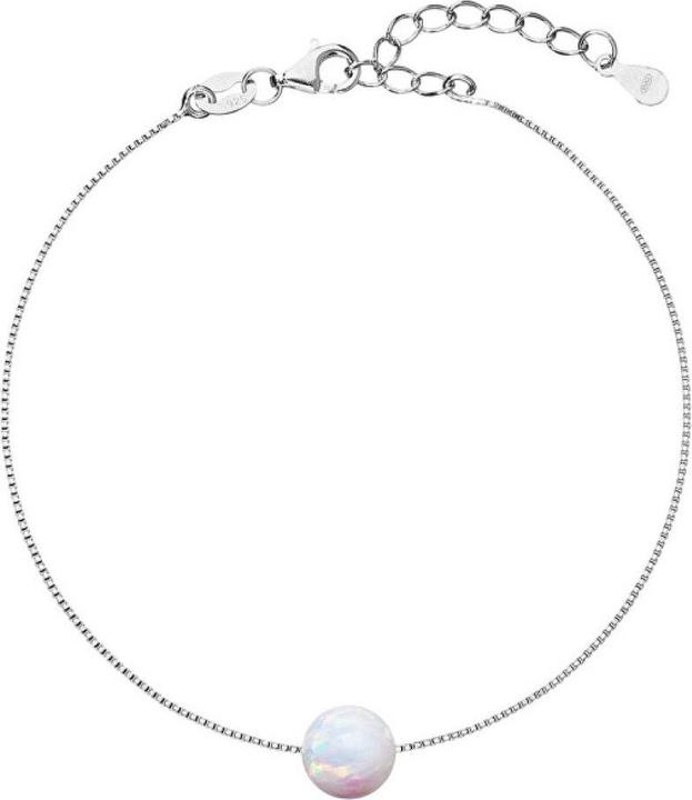 Produktbild Evolution Group Charming bracelet with white synthetic opal 13019.1 (L)