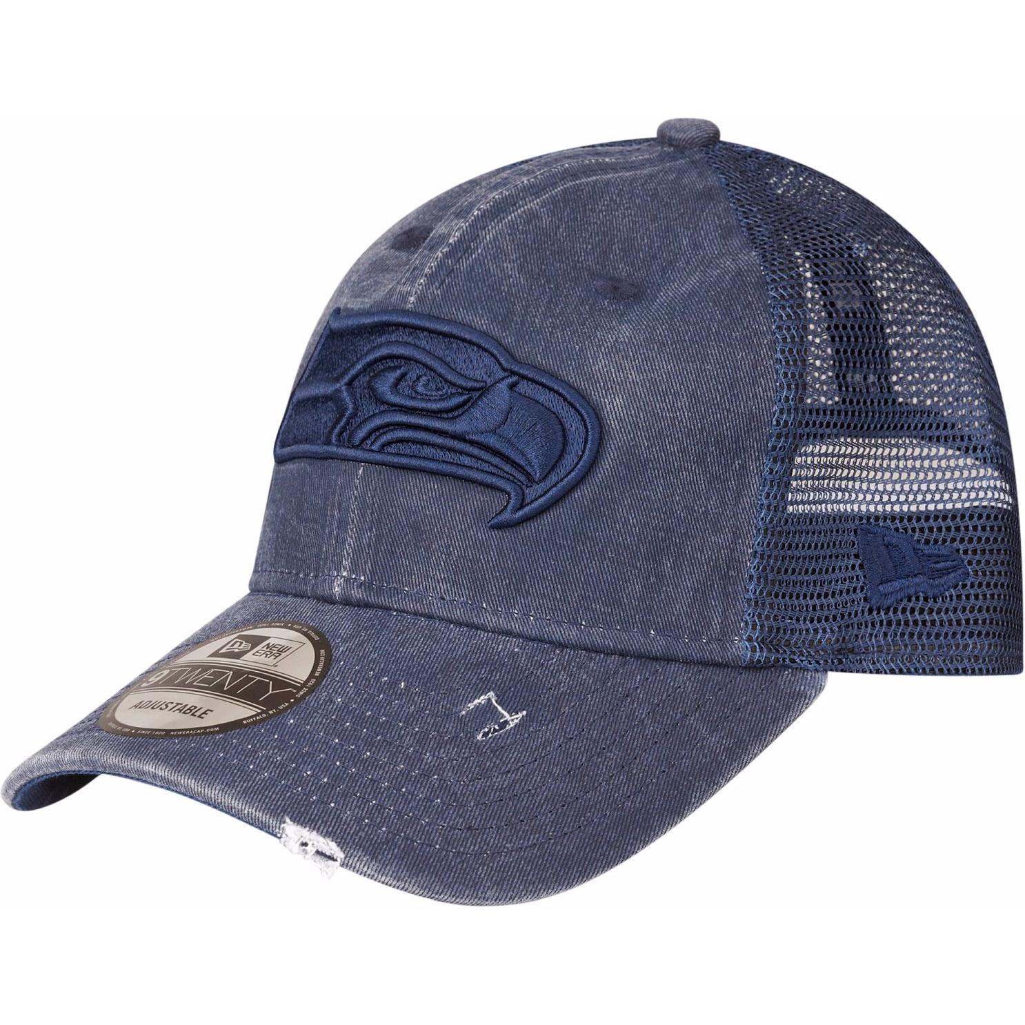 New Era, Herren, Cap, 9Twenty Trucker Washedlook NFL Teams, Blau, (One Size)