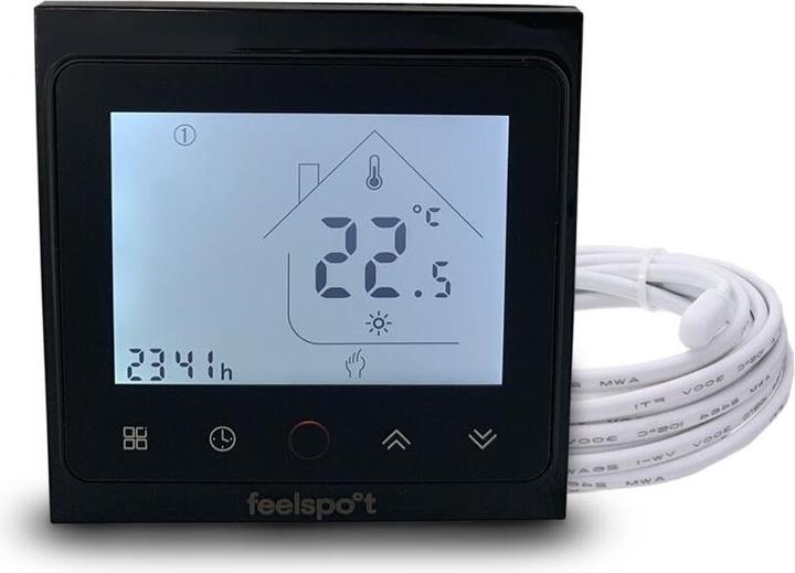 Actual product image Feelspot Elektroninis programuojamas termostatas (termoreguliatorius) WTH51.36 NEW BLACK 05-00162