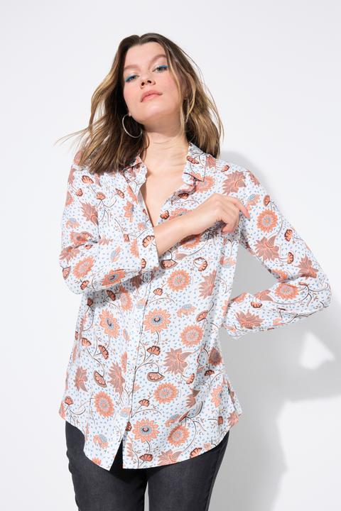 Produktbild Studio Untold Hemdbluse, Boxy Shape, Flower-Print (46, 48)