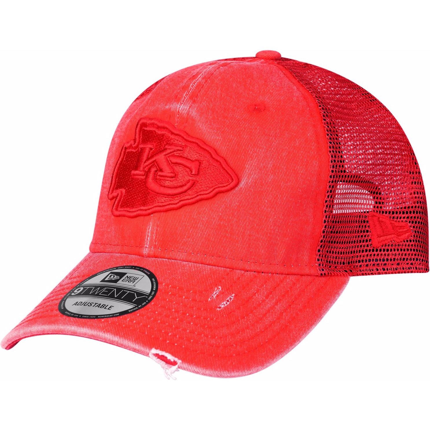 New Era, Herren, Cap, 9Twenty Trucker Washedlook NFL Teams, Rot, (One Size)