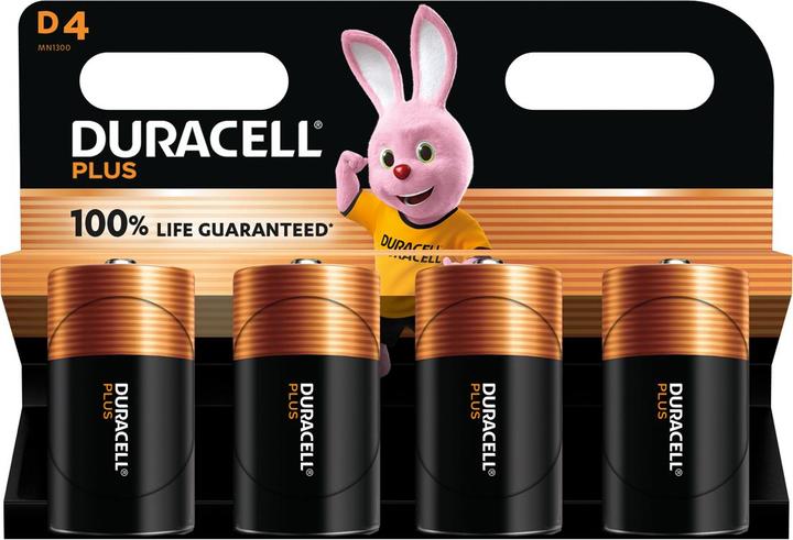 Image du produit Duracell Plus (4 pcs, D)