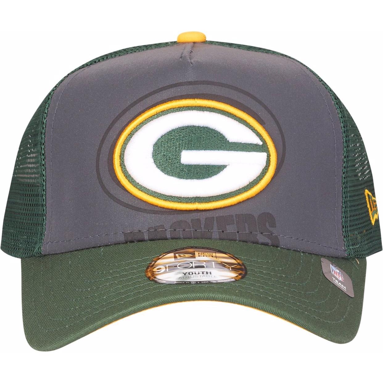 Thumbnail - New Era, Herren, Cap, Aframe Trucker NFL Teams, Grün, (55, 56, 54 C)