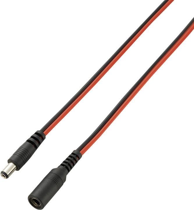 Image du produit Voltcraft Câble d'extension basse tension Fiche basse tension (3 m)
