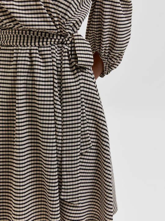 Produktbild Selected Femme Gestreiftes Wickelkleid (S)