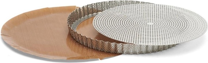 Immagine prodotto de Buyer Geriff. Tortiera Forata In Acciaio Inox 28x2,5 cm (28 cm)