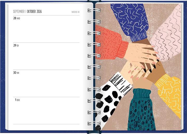 Produktbild Terminplaner 2026 Girl, you can (10 x 15,5 cm, 1 Woche / 2 Seiten)