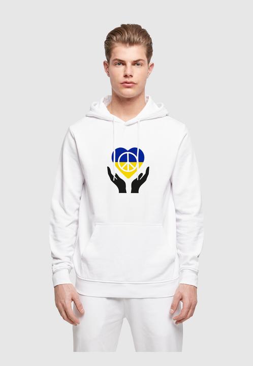 Produktbild Merchcode Peace - Hand Peace Heart Basic Hoody - 161591 (L)