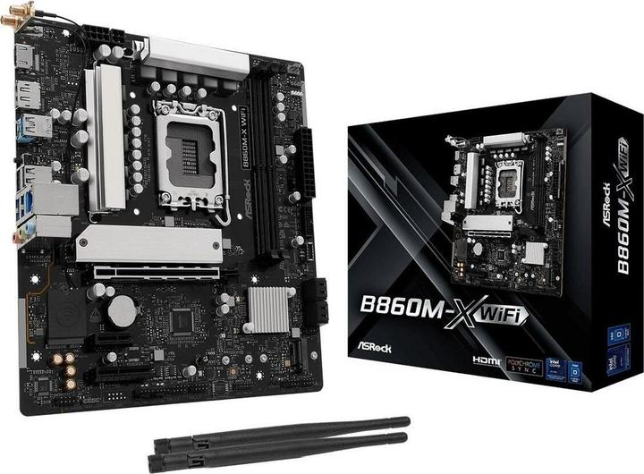 Produktbild AsRock MB Intel 1851 B860M-X WiFi (LGA 1851, Intel B860, mATX)