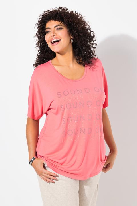 Actual product image Ulla Popken Jungle Drum Short Sleeve Graphic Tee (58)