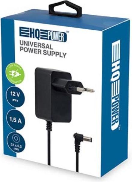 Productafbeelding Velleman UNIVERSELE SPANNING - 12 VDC - 1,5 A - 18 W - PLUG (2,1 x 5,5 mm)