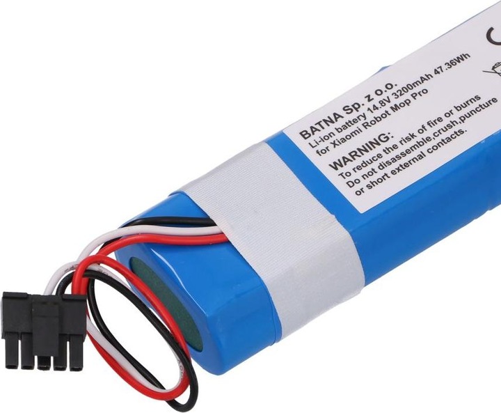 Productafbeelding Xiaomi Dweilrobot Pro INR18650 MA1-4S1P-SC | Oplaadbare batterij | 3200mAh 47,36Wh (1 Pcs., 18650, 3200 mAh)
