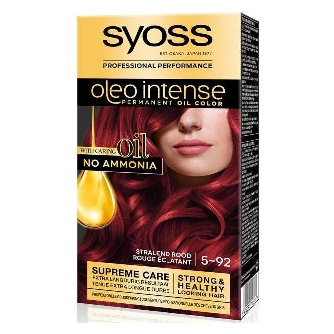 Syoss, Haarkleur, Oleo Intense Kleurstof 5/92 Helderrood Niveau (5, 92 Helderrood Niveau)