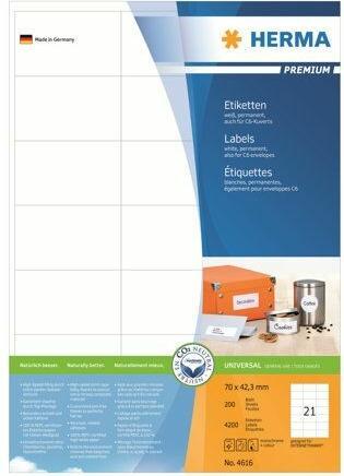 Produktbild HERMA Universal Etiketten A4