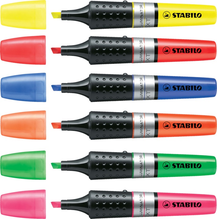 Image du produit STABILO Surligneur LUMINATOR (Orange, Jaune, Vert, Pink, 5 mm, 4 x)