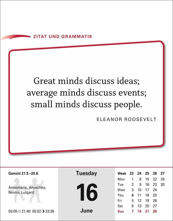 Image du produit Harenberg Calendrier linguistique anglais (12,5 x 16 cm)