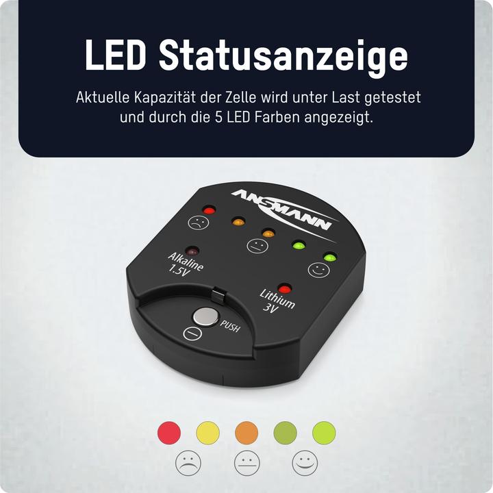 Actual product image Ansmann Button cell tester