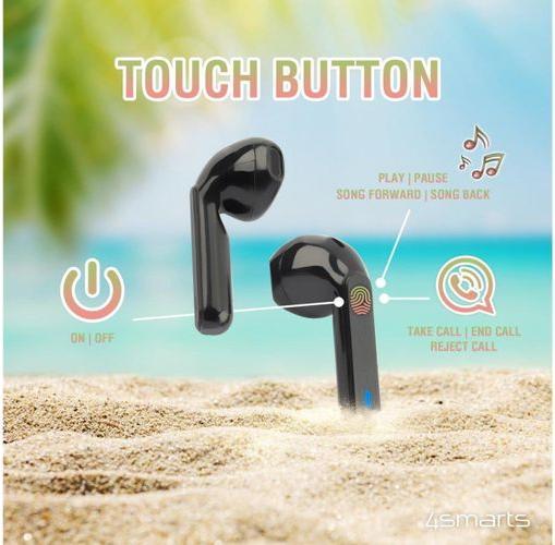 Produktbild 4smarts In-Ear-Kopfhörer Eara Twin Weiss (ANC, 3 h, Kabellos)