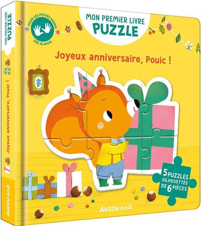 Mon premier livre puzzle - Joyeux anniversaire, Pouic! (10 pièces)