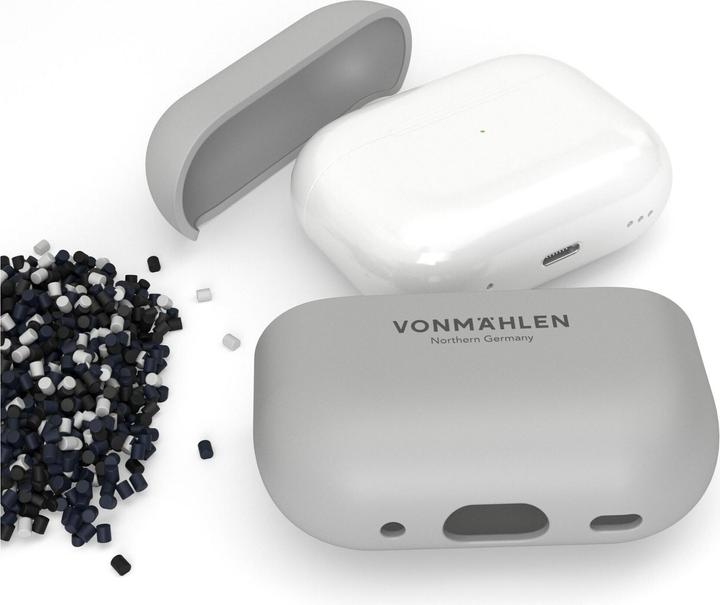 Actual product image Vonmählen Thin Case for AirPods Pro 2. Gen Light Gray