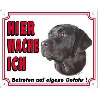 Nobby, Sicherheitskennzeichnung, Warntafel Labrador dunkel