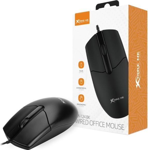 Actual product image Xtrike Me Computer mouse GM-124 BK black (Cable)