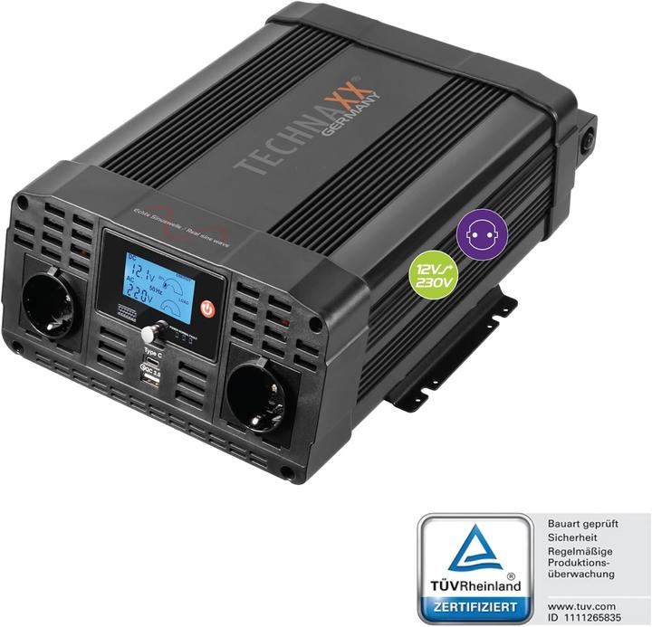 Produktbild Technaxx TE23 - Wechselrichter Sinus 3000 W Schutzkontakt