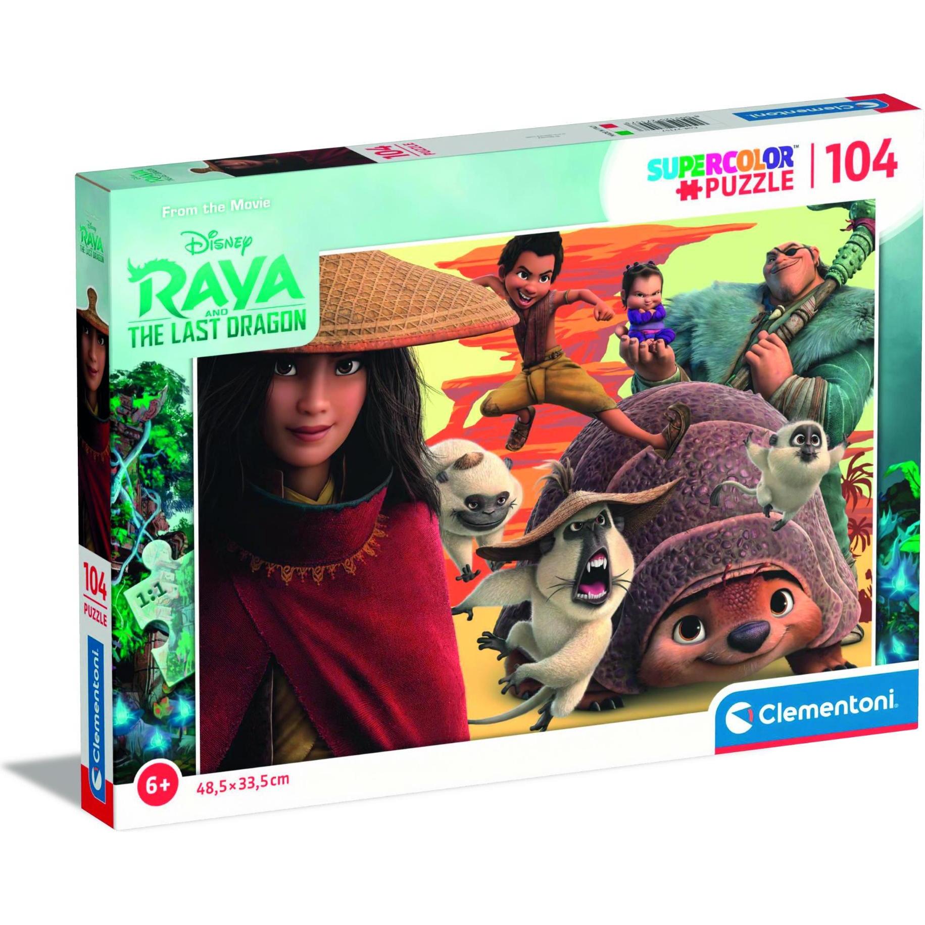 Clementoni Puzzle Raya und der letzte Drache g (104 Teile)