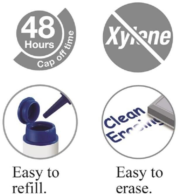 Image du produit Faber-Castell Marker Whiteboard W20 blau 10 Stück (Bleu, 2 mm, 10 x)