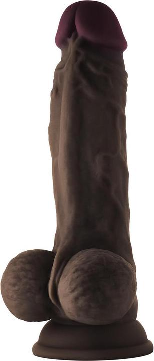Actual product image Shaft Model A Straight Flexiskin Double Layered Realistic Extremely Soft Dildo with Balls Sex Toys L