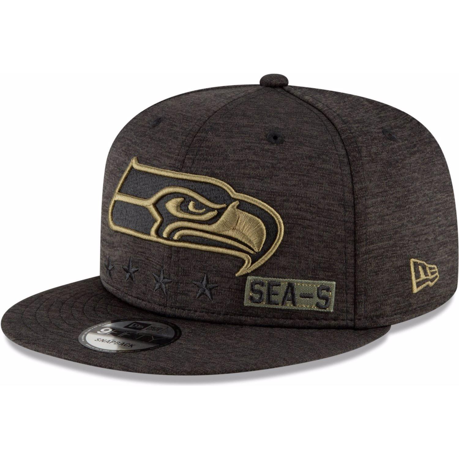 New Era, Herren, Cap, 9Fifty Salute To Service San Francisco NFL 2020, Schwarz, (M)