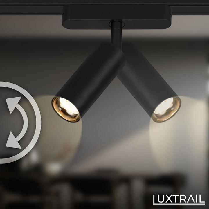 Actual product image Briloner Luxtrail 48V Schienensystem, Set, 5m, Schwarz, 8xLED/5W