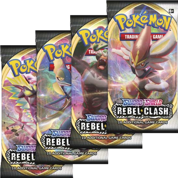 Actual product image Pokémon Rebel Clash (English, Booster Pack)