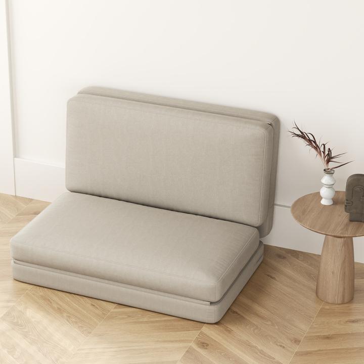 Produktbild Homcom Bodensofa Polyester, Schaumstoff Beige