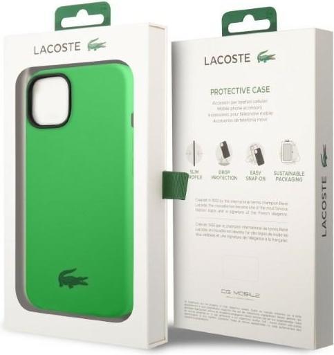 Actual product image Lacoste LCHCP14MSN iPhone 14 Plus 6,7" zielony/green hardcase Silicone (Apple iPhone 14 Plus)