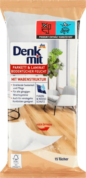 Produktbild dm Denkmit Bodentücher Parkett und Laminat feucht