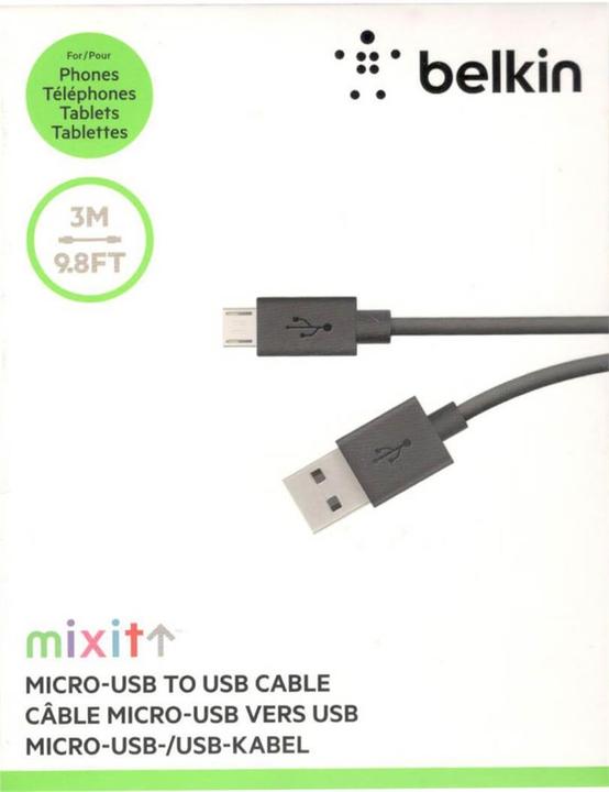 Image du produit Belkin USB 2.0 (3 m, USB 2.0)