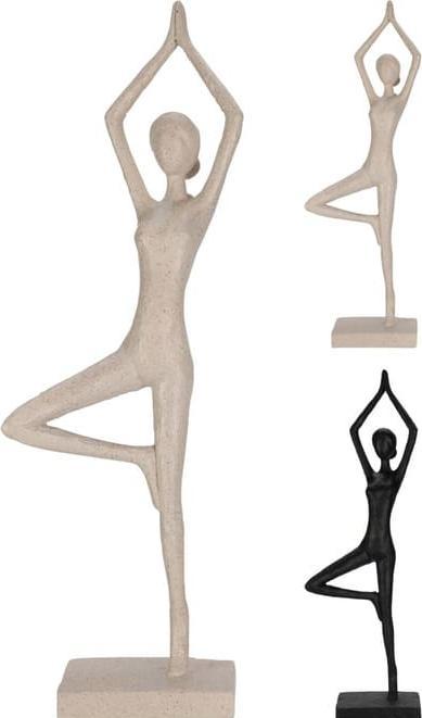 AM/63 Yoga figuur - Vrouw - ca. 12 x 7 x 40 cm - 1 stuk