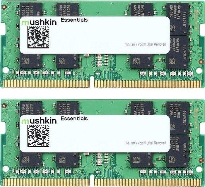 Actual product image Mushkin DDR4 - 16 GB -3200 - CL -22 - Dual Kit - RAM (MES4U320NF8GX2, Essentials) (2 x 8GB, 3200 MHz, DDR4-RAM, DIMM)