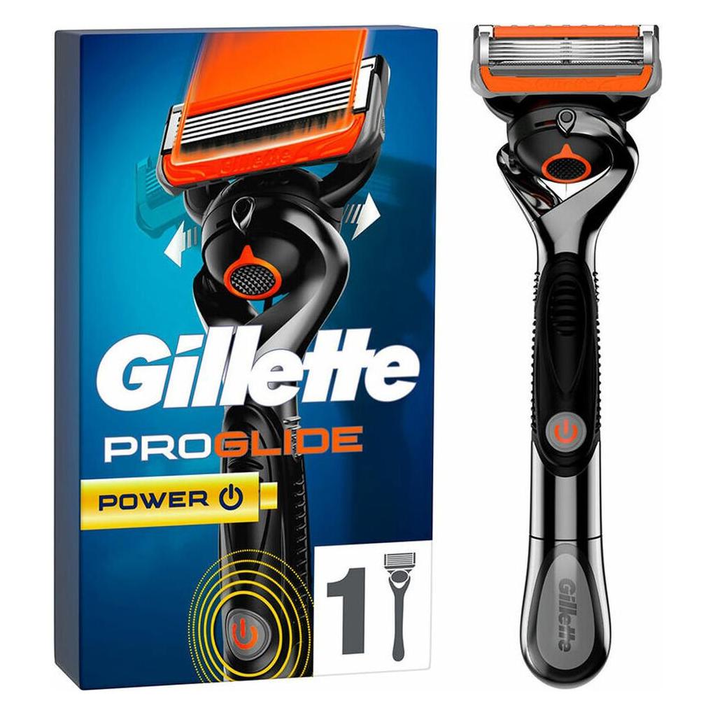 Gillette, Nat Scheermes, Fusion Proglide Power Rasiermesser +1 Nachfüllung